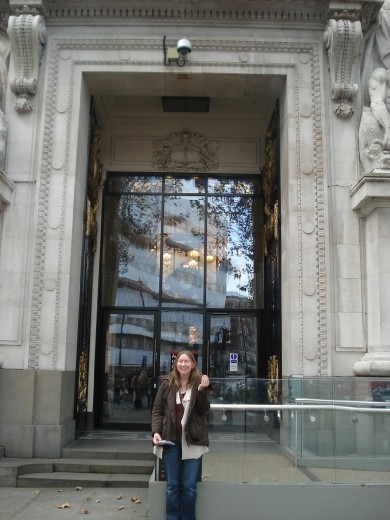 A money hungry goblin wanting to count her money.