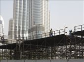 Construction of walkway with Burj Khalifa in the background                     : by jacka, Views[412]