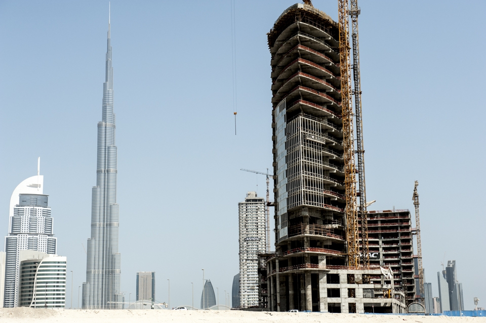 Dubai is a modern city still under construction.