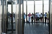 People look down at Dubai from viewing platform of Burj Khalifa: by jacka, Views[525]