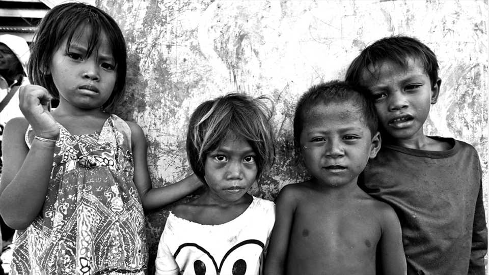 Children From Bajo Pulo Island, East Indonesia.