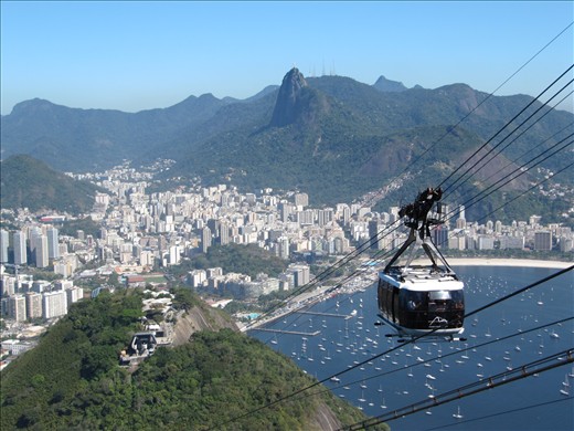 cable car to Pao de Acucar (SugarLoaf Mountain)
