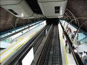 view of the platforms and tracks at the Cantagalo Metro Station: by jackieyang, Views[366]