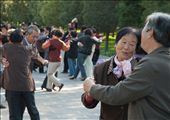 Who needs dance halls? People dancing in Tian Tan Park on Saturday Morning.: by jacqdem, Views[711]