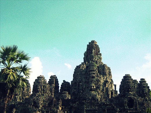 The famous Bayon of Angor Thom