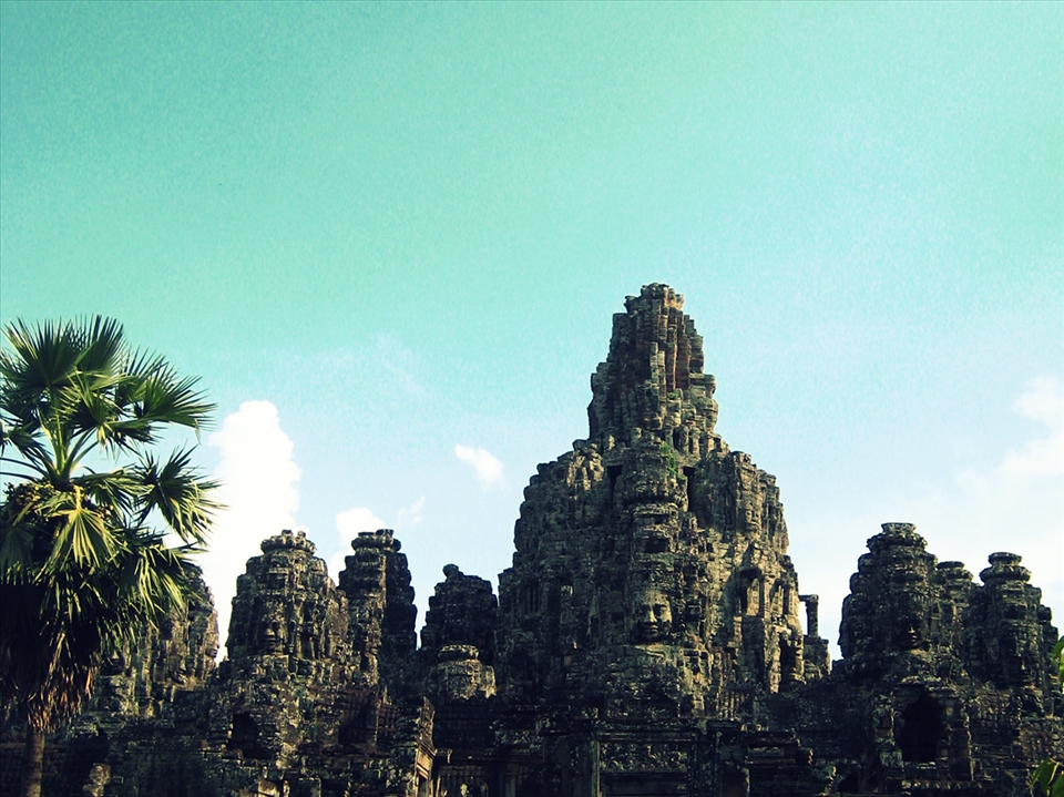 The famous Bayon of Angor Thom