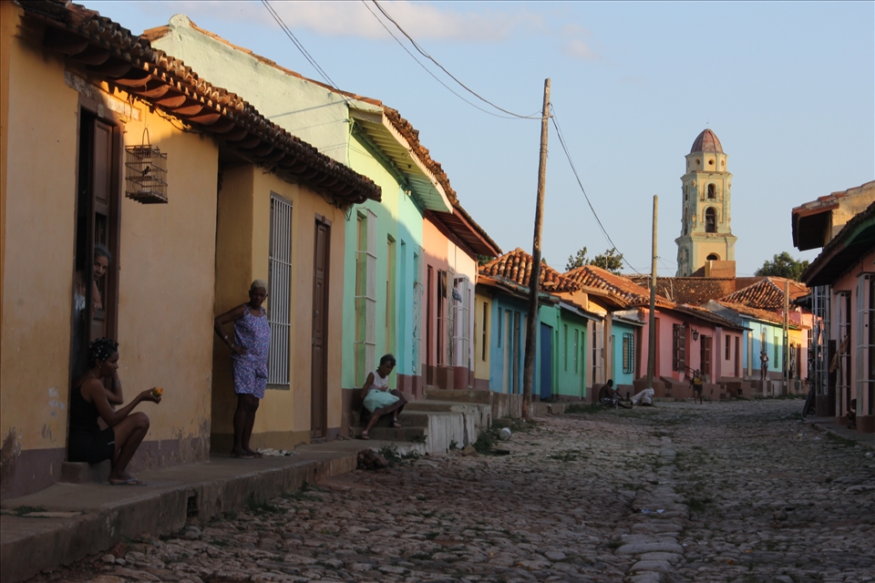 Time for Reflection – Trinidad at dusk, these ladies relax on their doorsteps after a hard day’s work. And I do mean hard in every sense of the word with the average Cuban worker only earning about $25 a month, making Cubans really quite poor compared to people of the western world. But Socialist Cuba is world famous for providing free healthcare, free education, free housing and free food rations for every family and because of this fact there is a feeling of contentedness within the population.