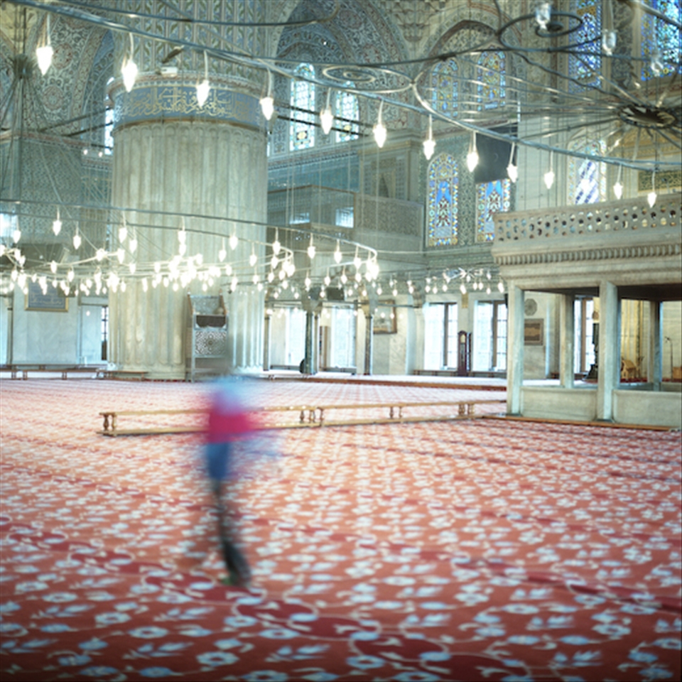 Child in the Ommayad Mosque, Damascus, Syria. Taken in mid 2010.