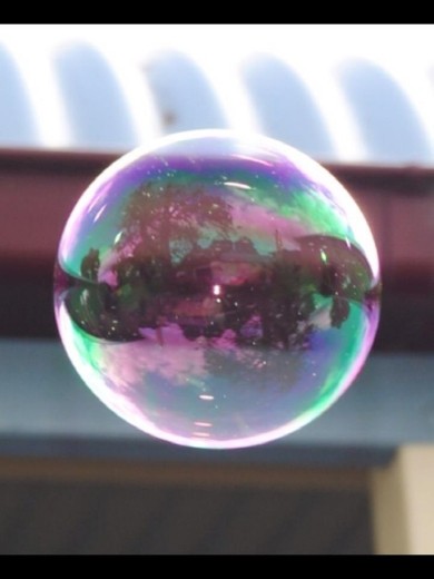 bubble life, my little friend aged 5 was blowing bubbles and asked me if i could take a photo of it so she could see it from a high view, after i did she said 