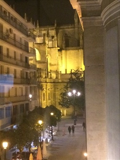 The view from our apartment in Sevilla