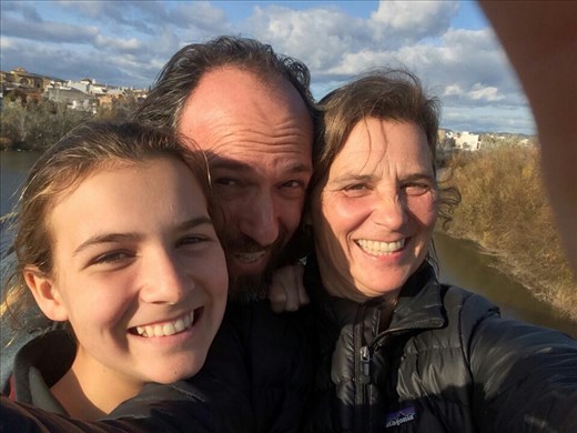 Beth is working on her selfie skills...Maya and I on our photo-bombing!