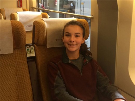 Maya on the train!