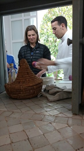 Cooking class...learning to make a tagine