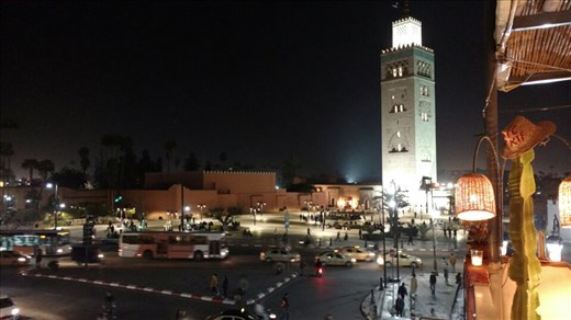 The mosque at night