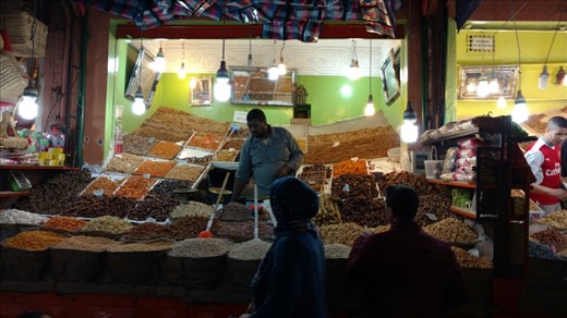 Nut vendor in the Medina 
