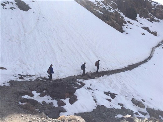 A week earlier it was snowing...