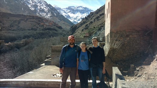 Below Toubkal - the second highest peak in Africa