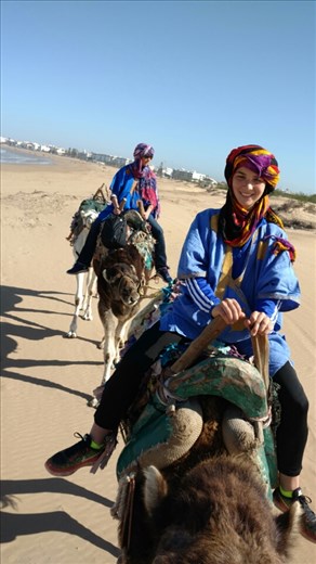 Maya liked Camel riding more than she thought she would