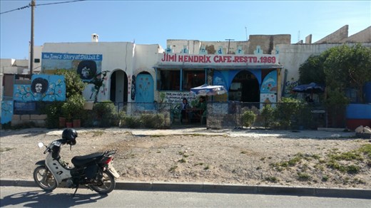 The Cafe Jimi Hendrix...I guess Hendrix spent a few months in the village of Diabat in 1969