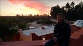 The sunset from the roof of our hippie riad in Essaouria: by jakemoffat, Views[277]
