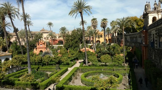 Somehow the massive gardens of the Alcazar sit right in the middle of the city