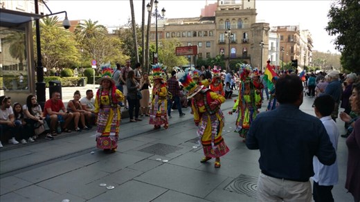 The Bolivian Culture parade...I'm not kidding!