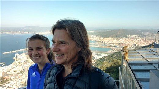 Maya and Beth laughing like...I mean at monkeys