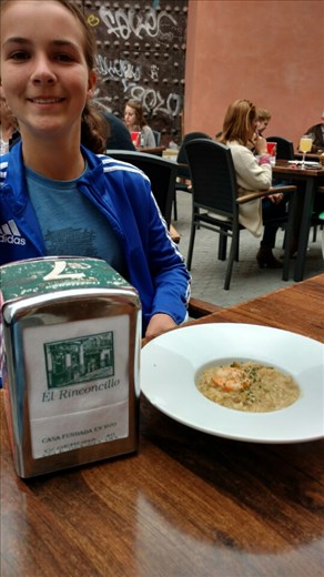 Risotto with mushrooms and shrimp at El Rinconcillo