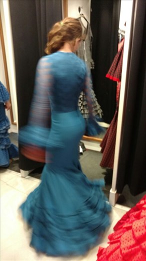 Maya testing out the skirts