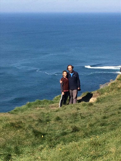 Standing where Beth wouldn't at the Cliffs of Moher