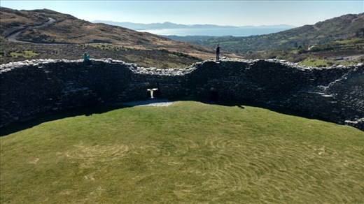 Beth and Susan on the Staigue Fort in County Kerry