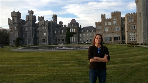 Beth practicing to be the new queen at Ashford Castle