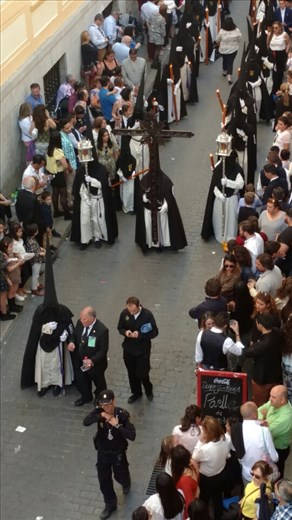 The cross always leads the procession