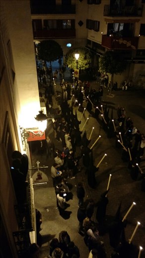 Gran Poder below our balcony