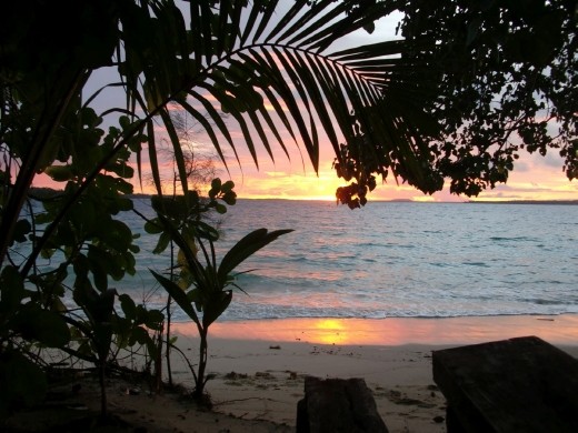 Sunset, Lissenung Island Resort, New Britain, PNG