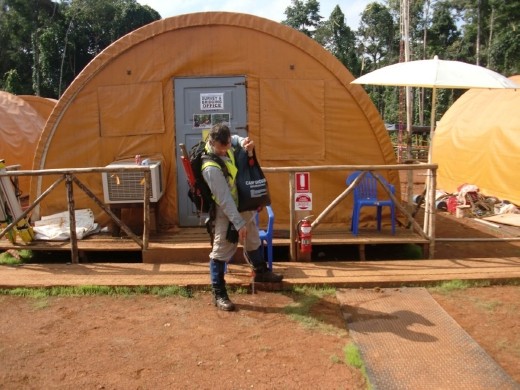 Bridging Manager watering our grass patch, suffice to say we never did get much result