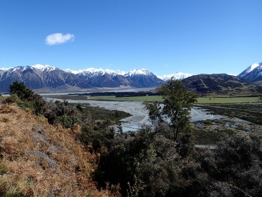 Top end of Lake Coleridge, Canterbury, NZ