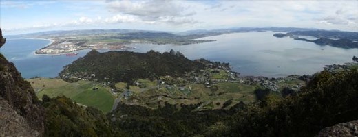 View from Mount Mania, Whangarei Heads. This is the Whangarei Harbour, my home town.