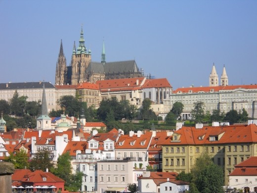 View of Prague Castle from the Vltava River