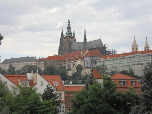 View of Prague from the Vltava River