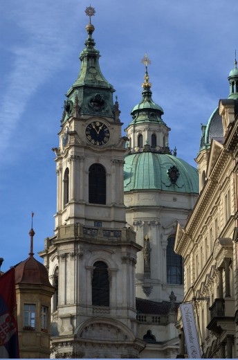 St Nicholas in Mala Strana New Town - Author Petr Šmerkl Wikipedia