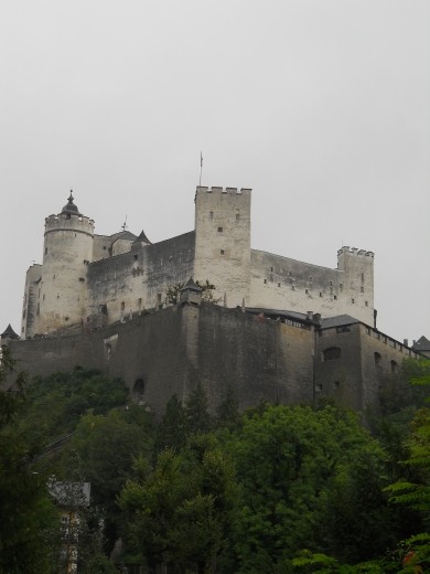 Mönchsberg Mountain view of the Salzburg Fortress