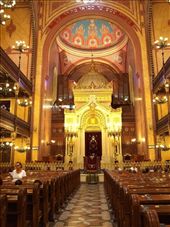 Jewish Quarter The Great Synagogue Interior (also called the Dohány Street Synagogue) - Author DMY: by james_tesol_teacher, Views[472]
