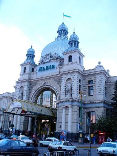 Lviv Train Station - Author Dave Proffer