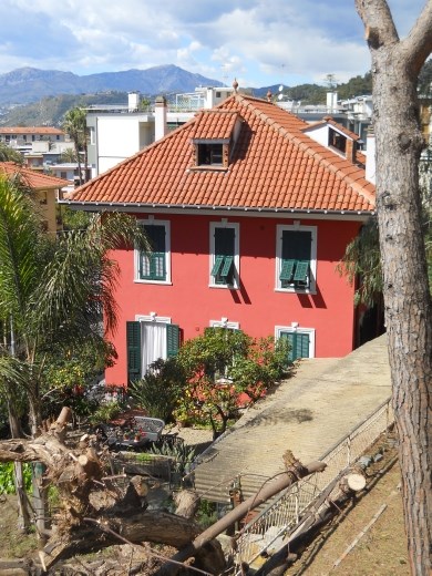 Looking down from the hill in Bordighera, Italy