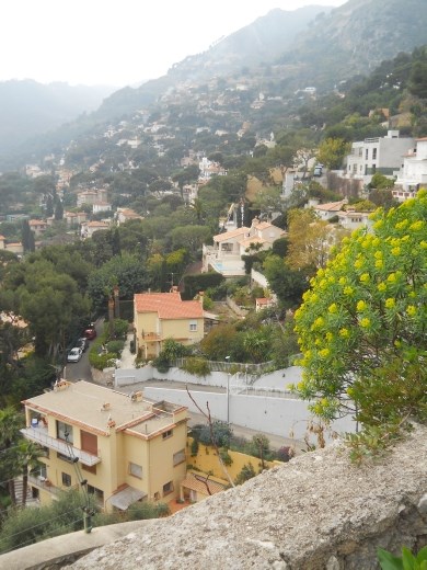 View from the walking trail between  Eze Le Village and Eze Le Mer