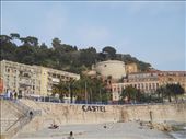 Looking toward the Castle from the Bay of Angels in Nice: by james_tesol_teacher, Views[152]