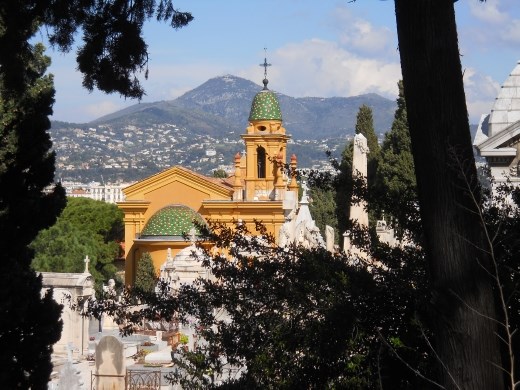 Jewish Cemetary and Memoria and a view of Nice from near the Castle in Nice
