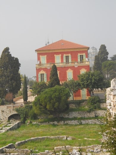 Roman ruins near the Henri  Matisse museum in Nice 