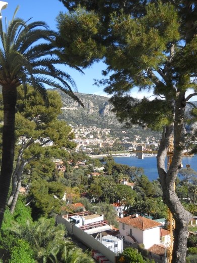 View from Ephrussi De Rothschild  Villa and Gardens in St Jean Cap Ferrat